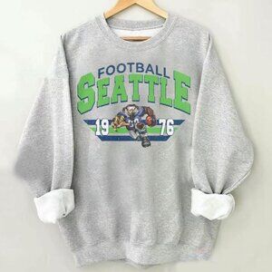 Seattle Seahawks 1976 Vintage NFL Football Crewneck Sweatshirt